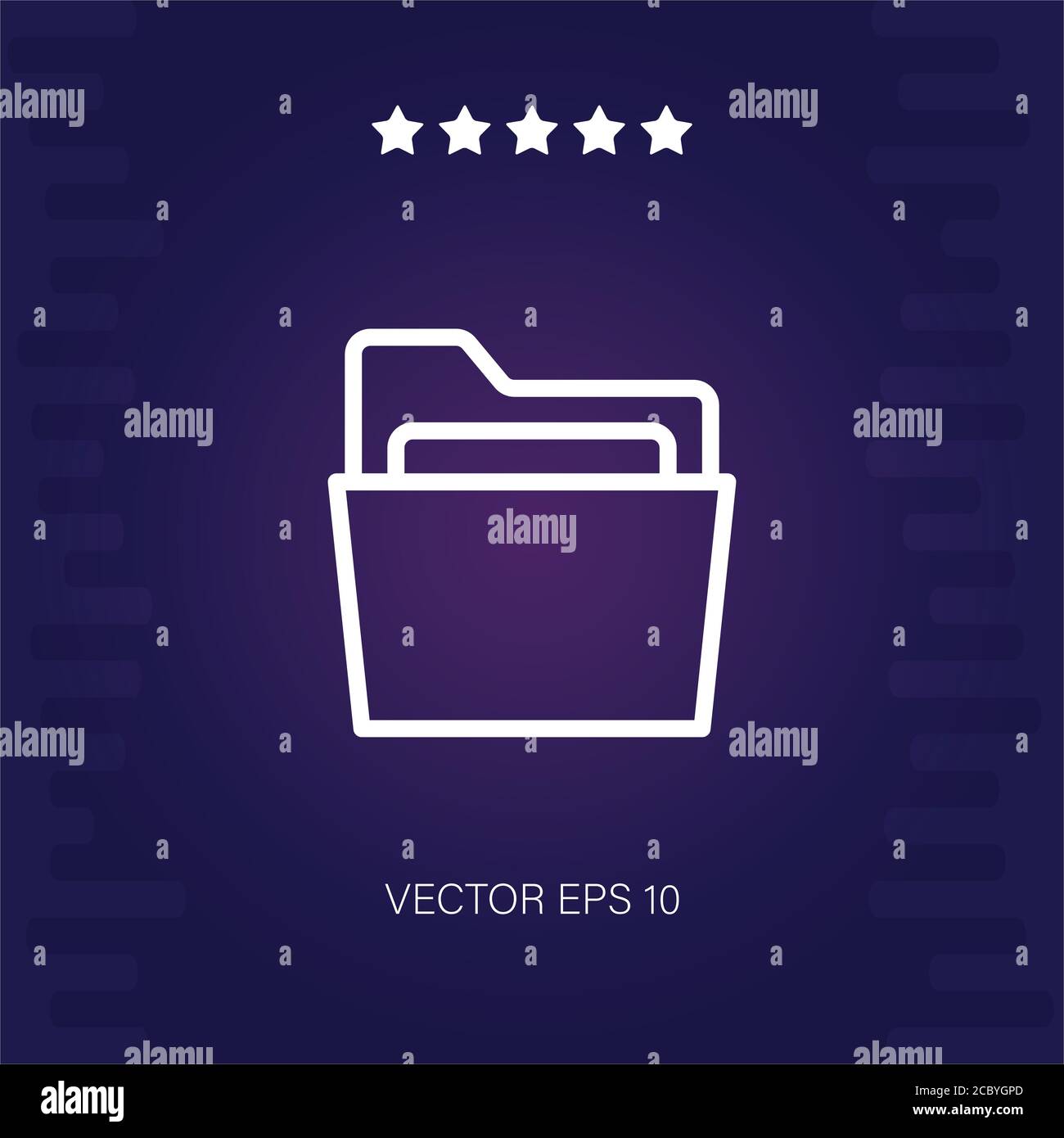 folder vector icon modern illustration Stock Vector Image & Art - Alamy