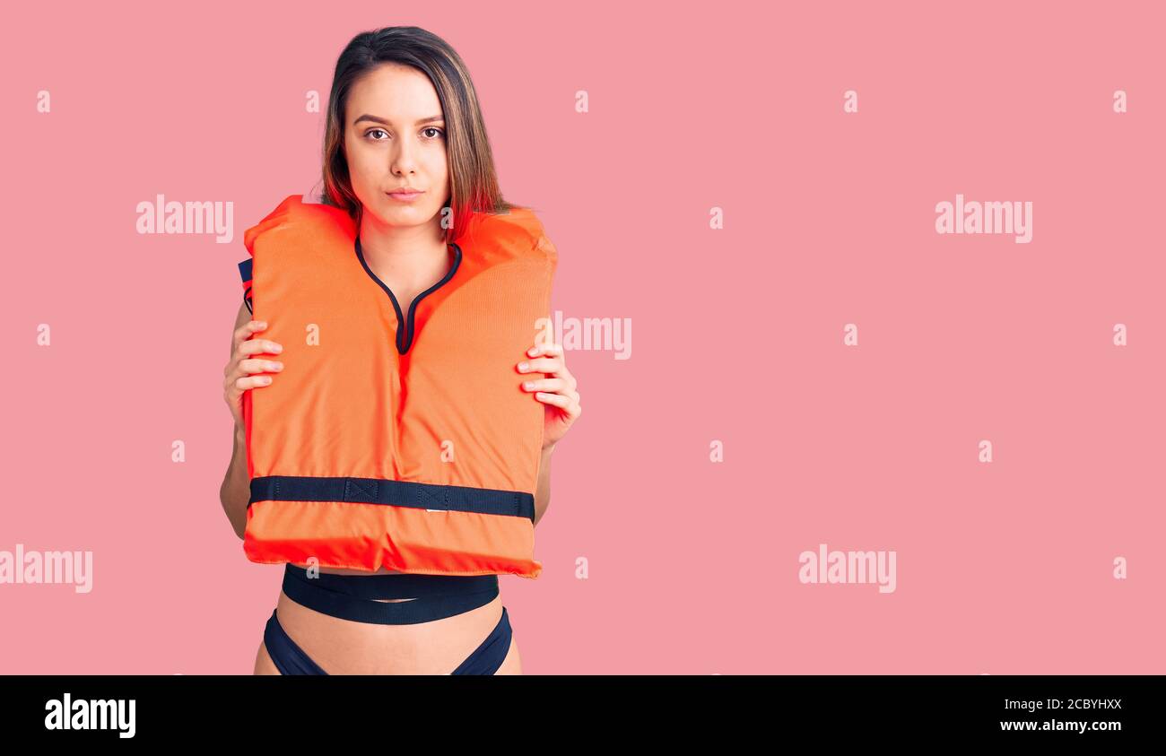 Portrait Girl Wearing Life Vest High Resolution Stock Photography and ...