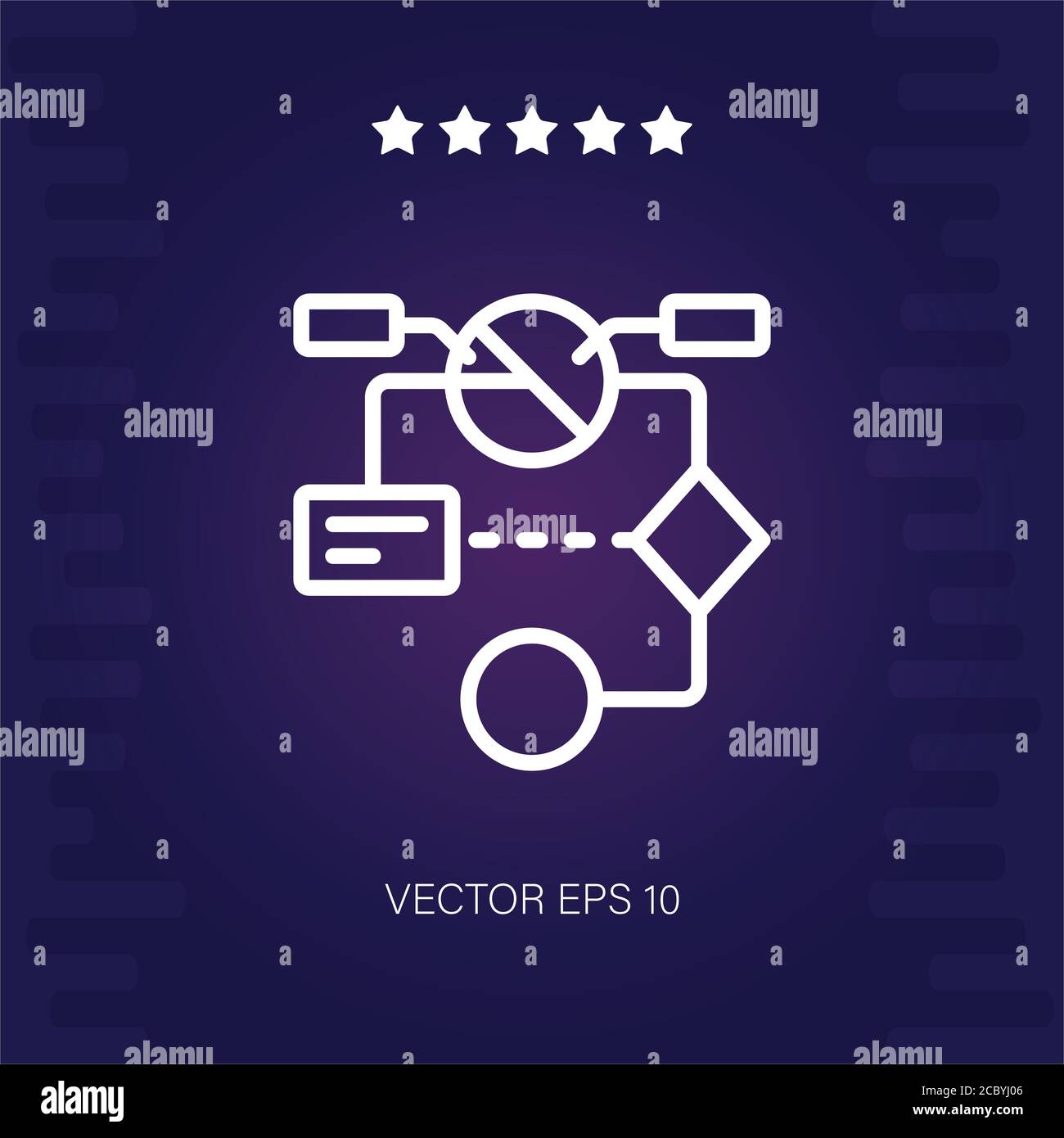 algorithm vector icon modern illustration Stock Vector Image & Art - Alamy