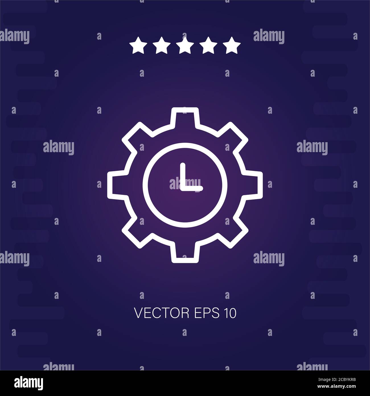 time management vector icon modern illustration Stock Vector Image ...