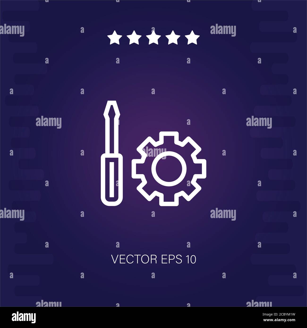 settings vector icon modern illustration Stock Vector Image & Art - Alamy