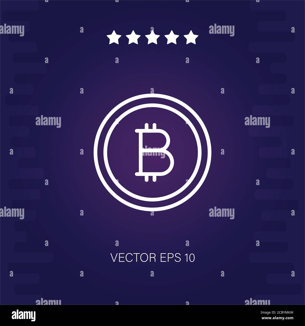 bitcoin vector icon modern illustration Stock Vector Image & Art - Alamy