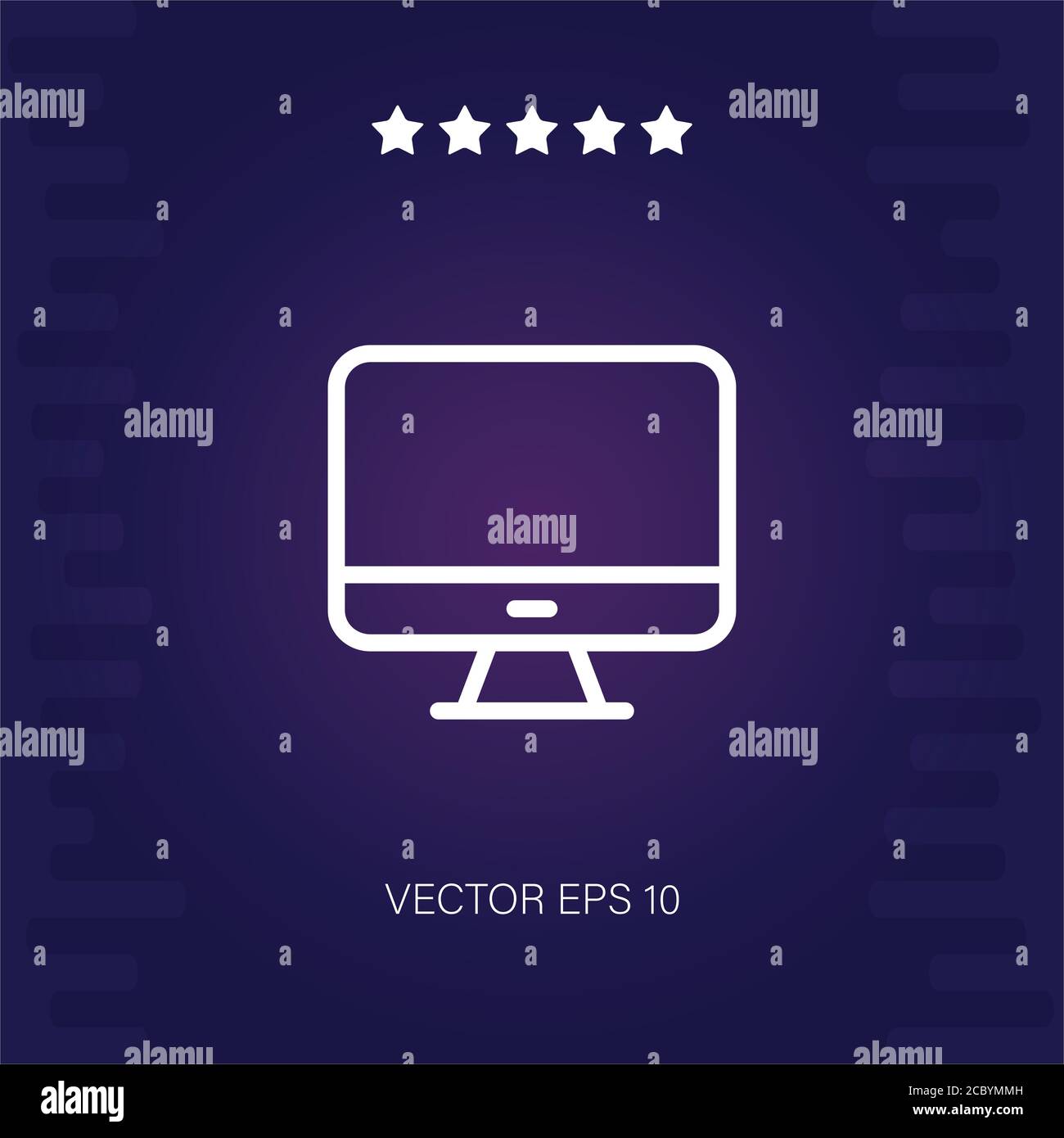 monitor vector icon modern illustration Stock Vector Image & Art - Alamy