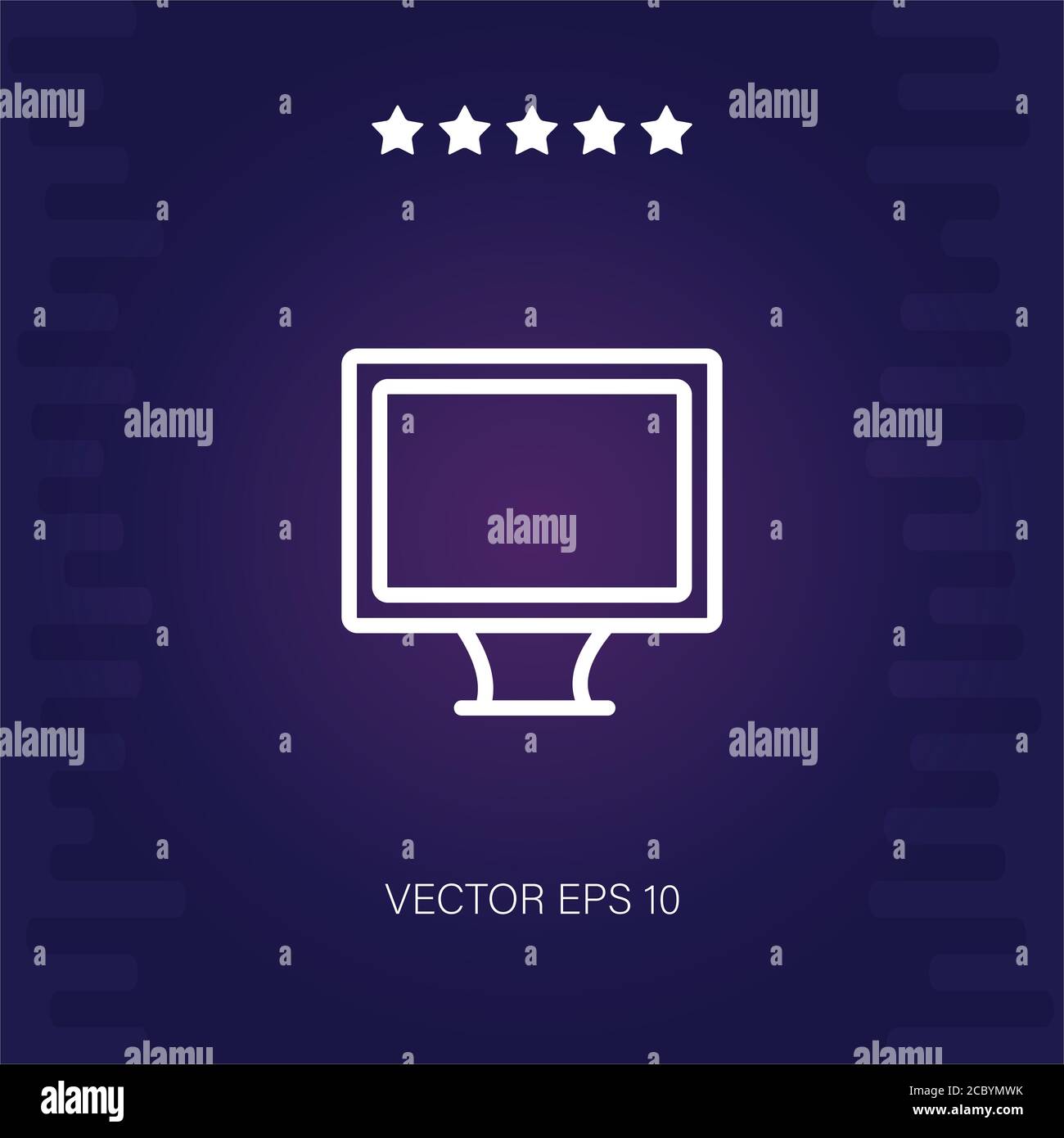 lcd vector icon modern illustration Stock Vector