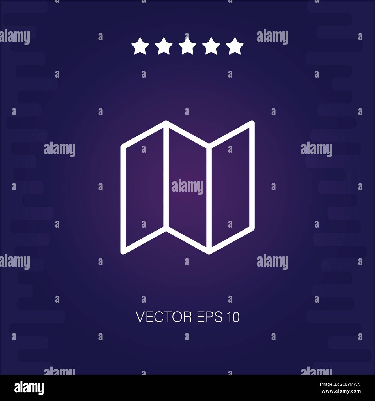trifold vector icon modern illustration Stock Vector Image & Art - Alamy