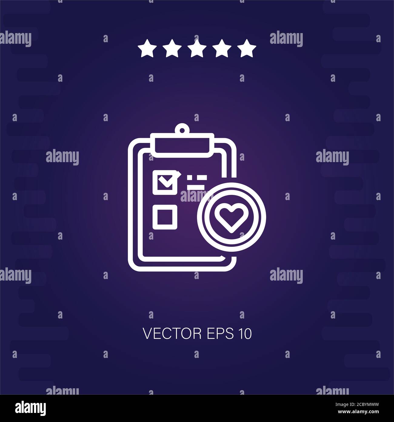 wishlist vector icon modern illustration Stock Vector