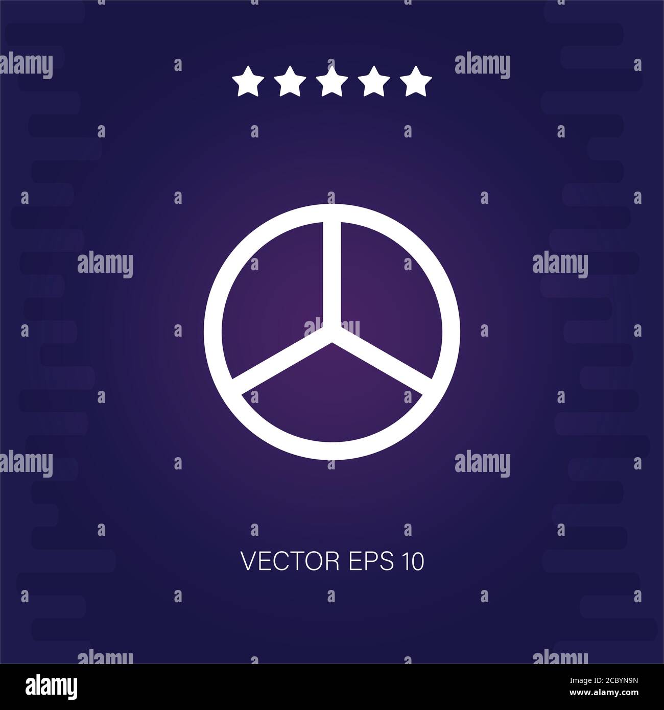pie chart vector icon modern illustration Stock Vector Image & Art - Alamy