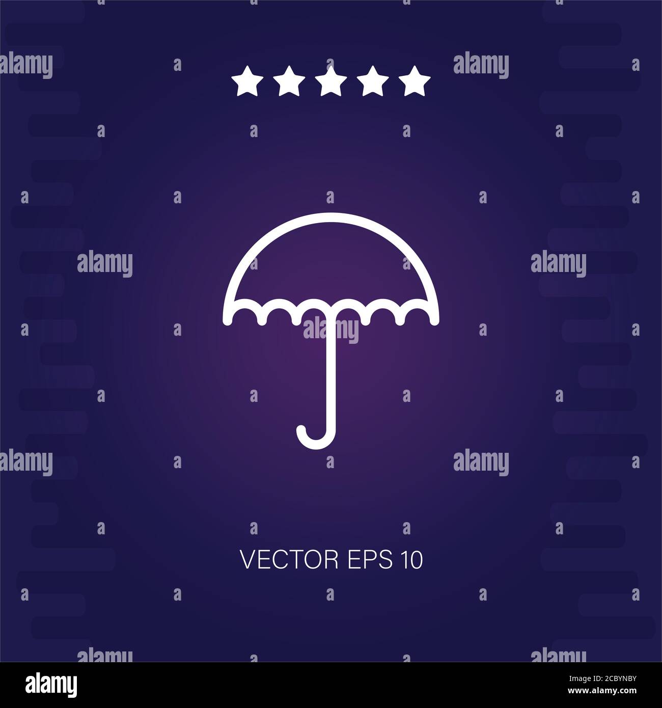 umbrella vector icon modern illustration Stock Vector Image & Art - Alamy
