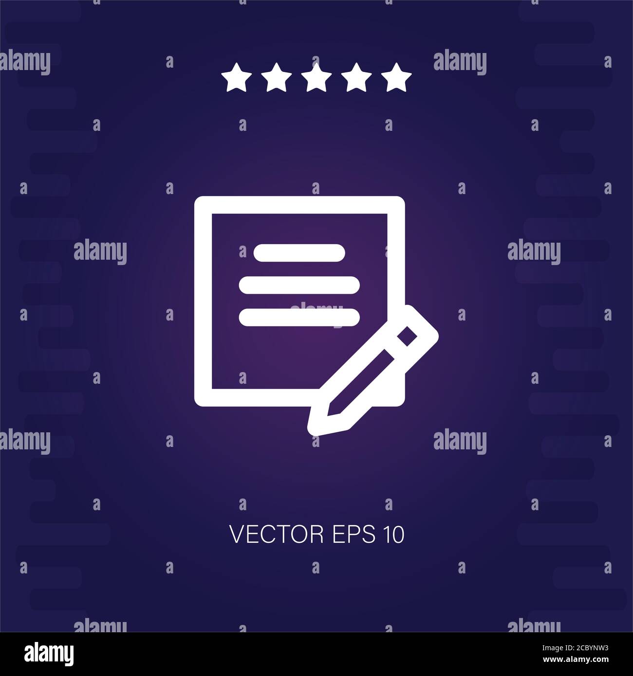 note vector icon modern illustration Stock Vector Image & Art - Alamy