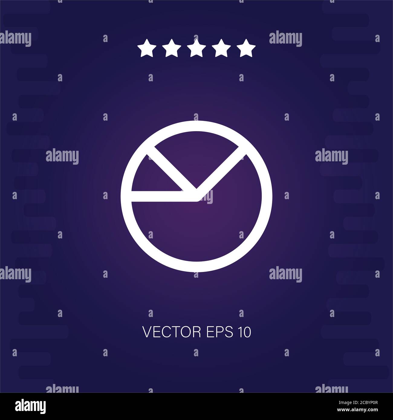pie chart vector icon modern illustration Stock Vector Image & Art - Alamy