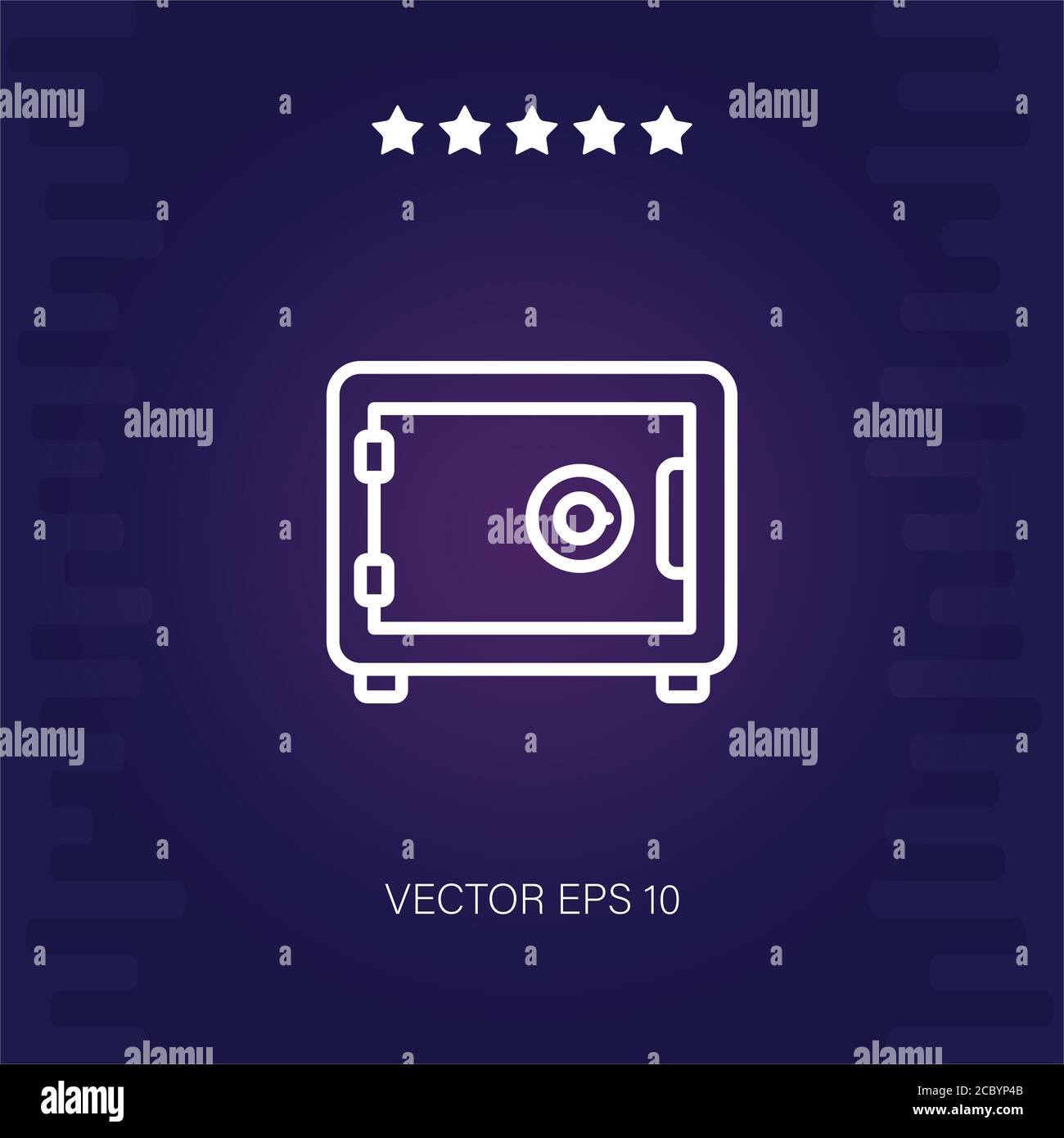 safebox vector icon modern illustration Stock Vector