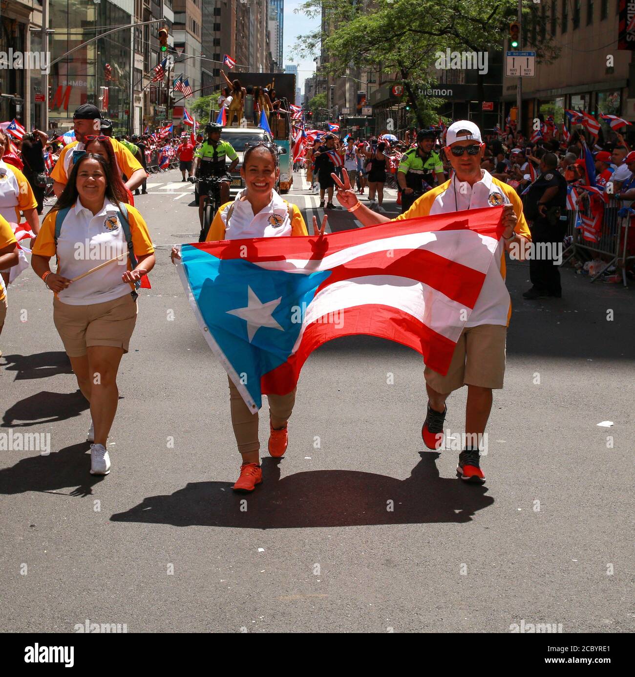 New York cities annual Puerto Rican Day parade on 5th ave. Manhattan