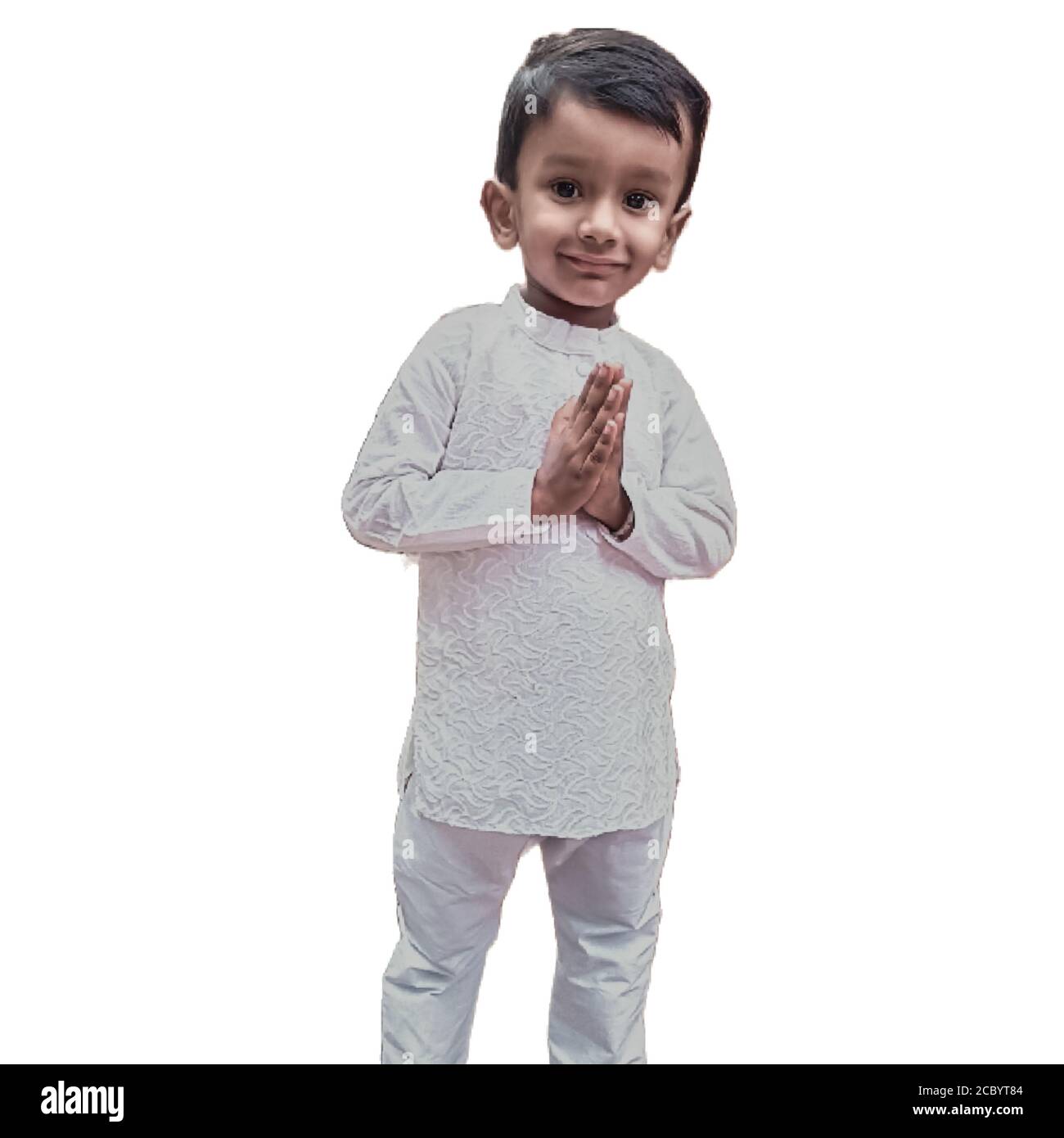 Indian boy in traditional dress Stock Photo