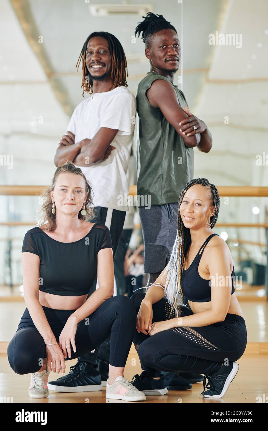 Multi-ethnic group of dancer Stock Photo