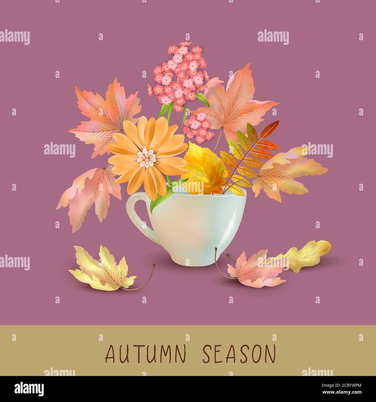 Autumn abstract background Stock Vector