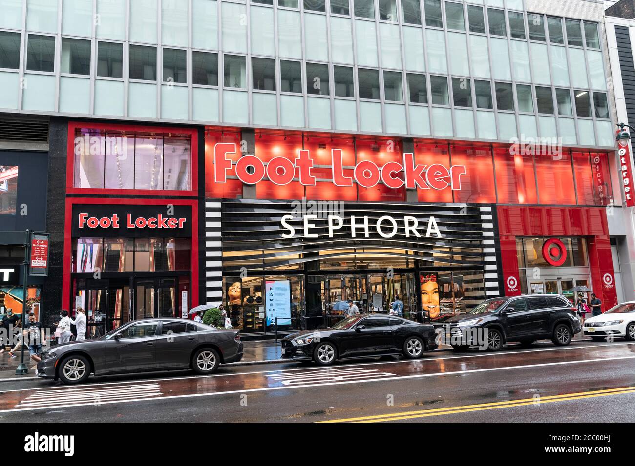 New York, NY - August 16, 2020: General view of Foot Locker store on 34th  street, sales at stores open at least 1 year surged 18 Stock Photo - Alamy