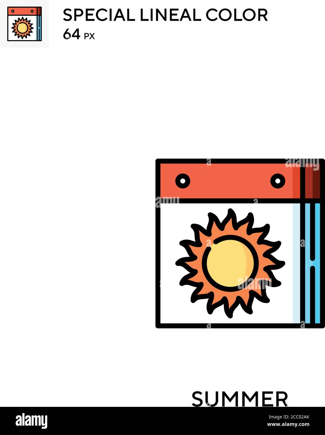 Summer Special lineal color vector icon. Summer icons for your business ...