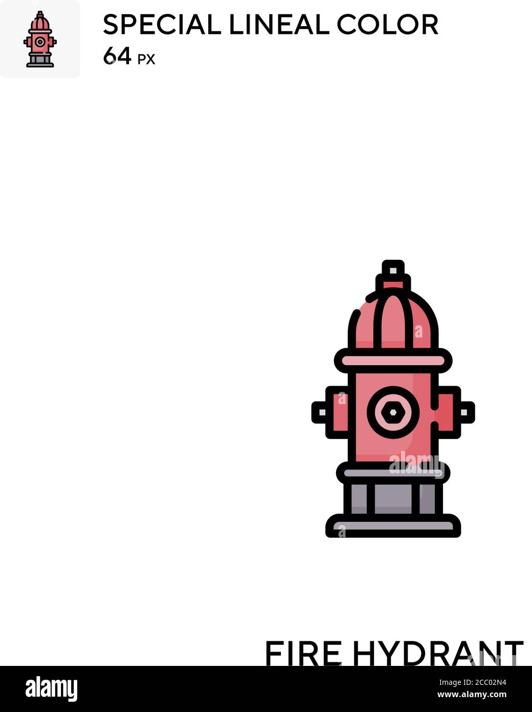 Fire hydrant Special lineal color vector icon. Fire hydrant icons for ...
