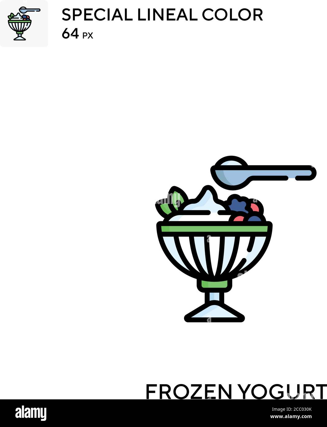 Frozen Yogurt Coloring Page