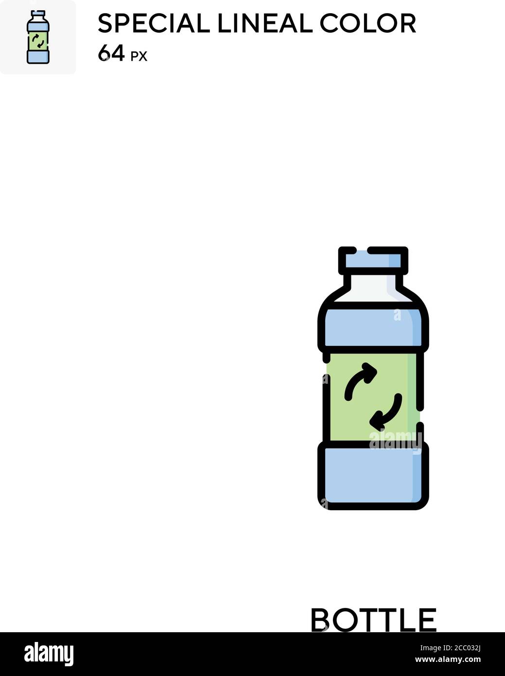 Bottle Special lineal color vector icon. Bottle icons for your business ...