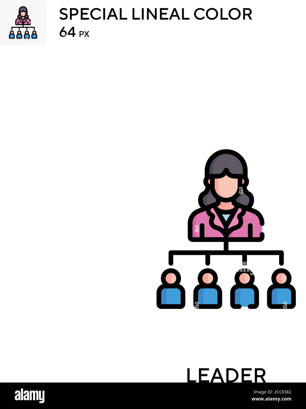Leader Special lineal color vector icon. Leader icons for your business ...