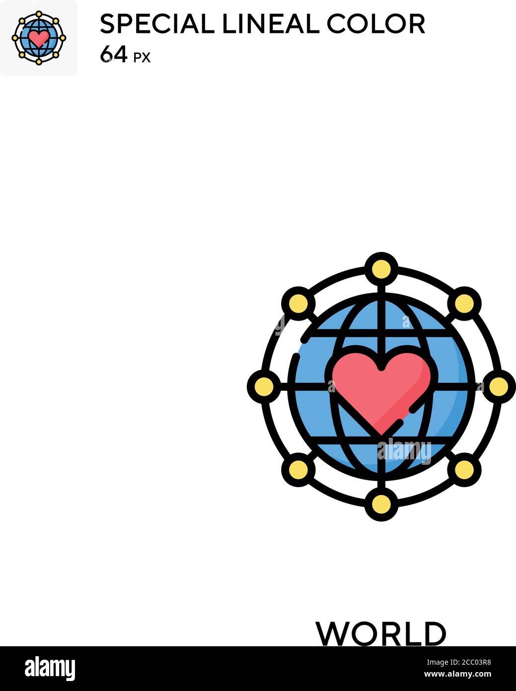 World Special lineal color vector icon. World icons for your business ...