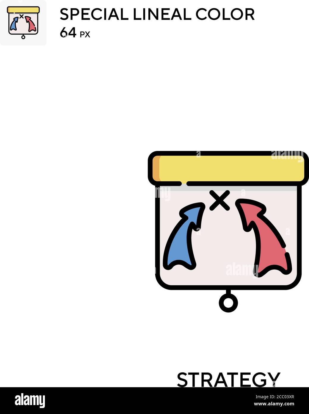 Strategy Special lineal color vector icon. Strategy icons for your ...