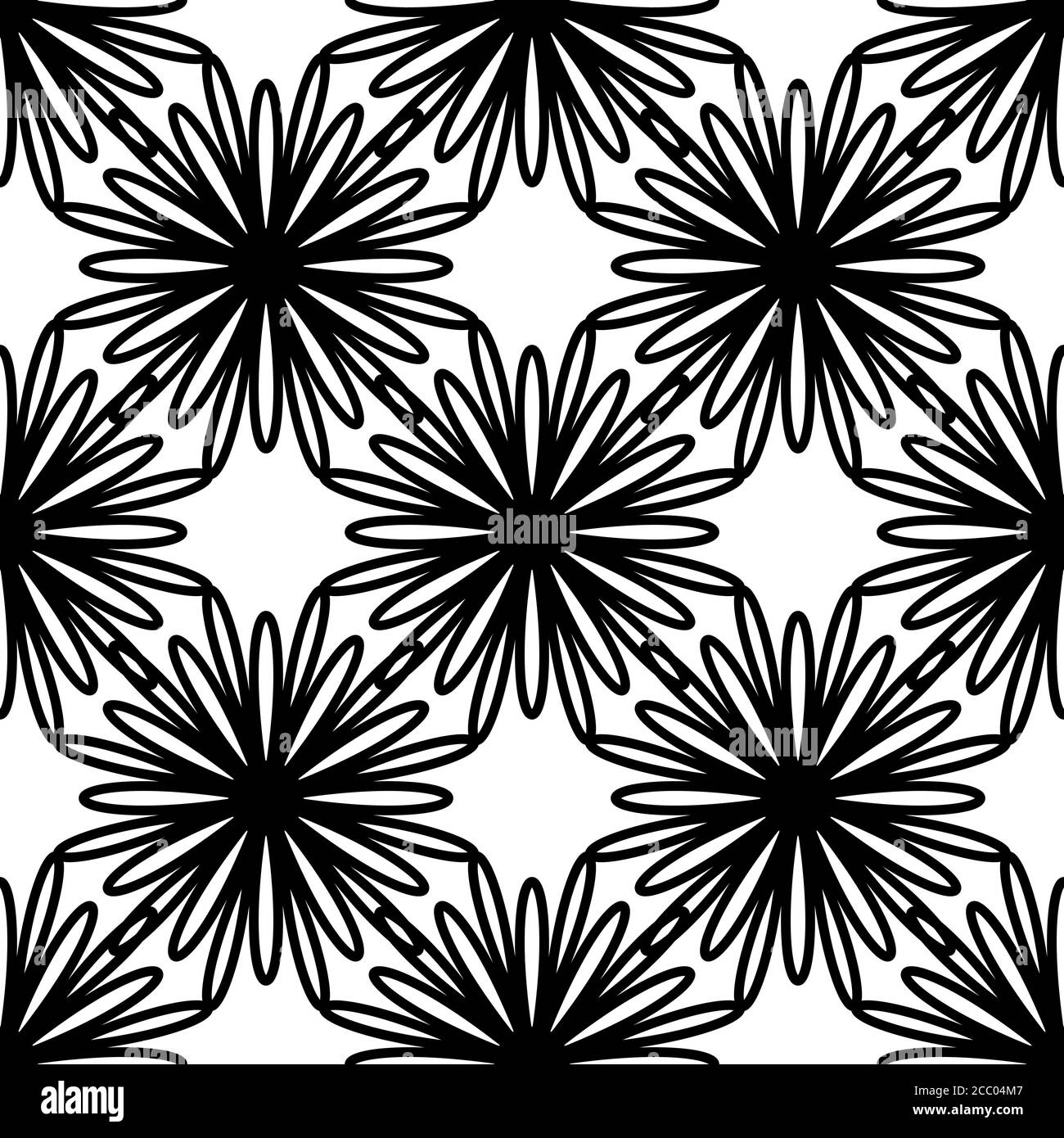 Circular Flower decorative patterns Stock Vector