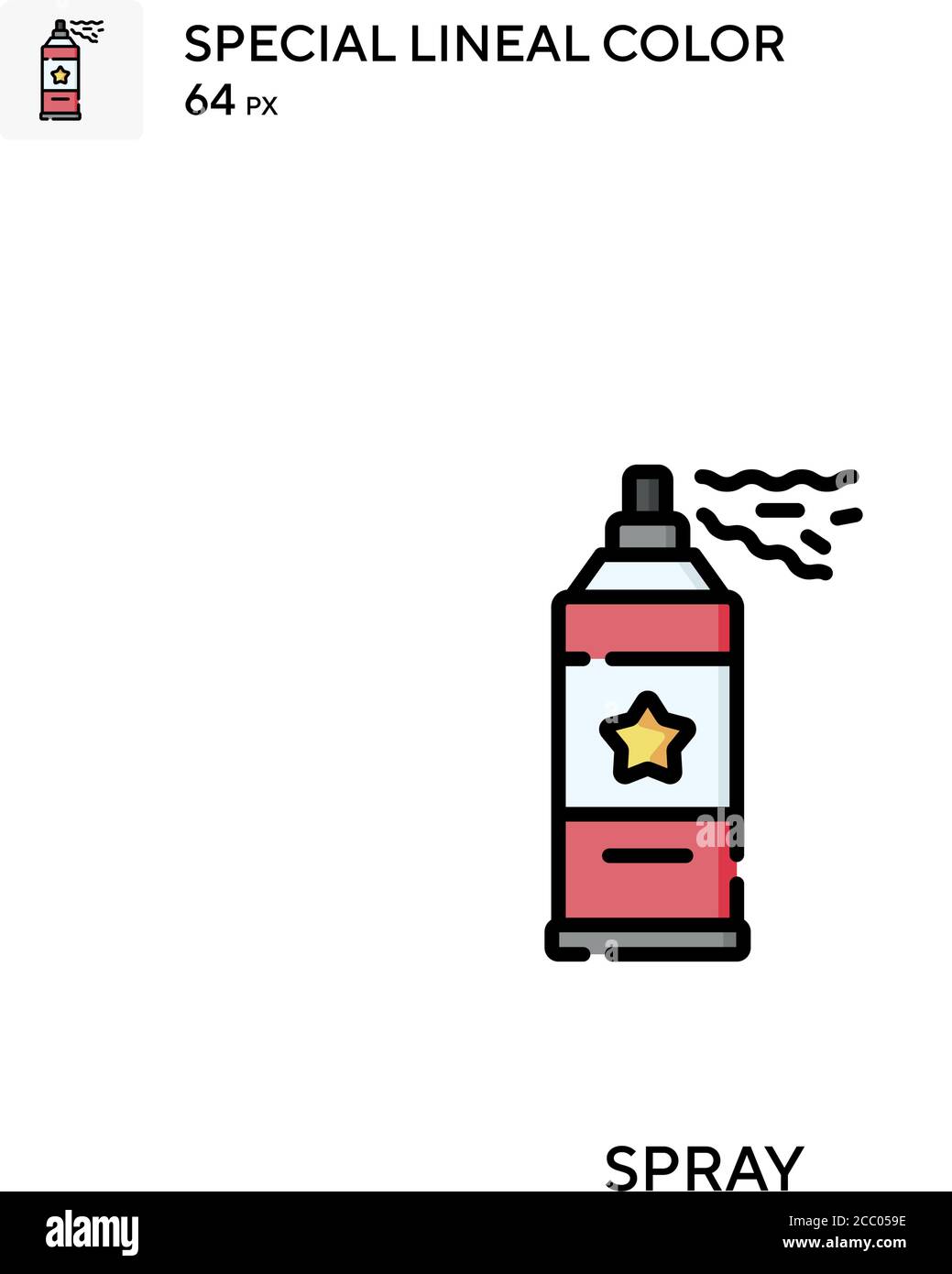 Spray Special lineal color vector icon. Spray icons for your business ...