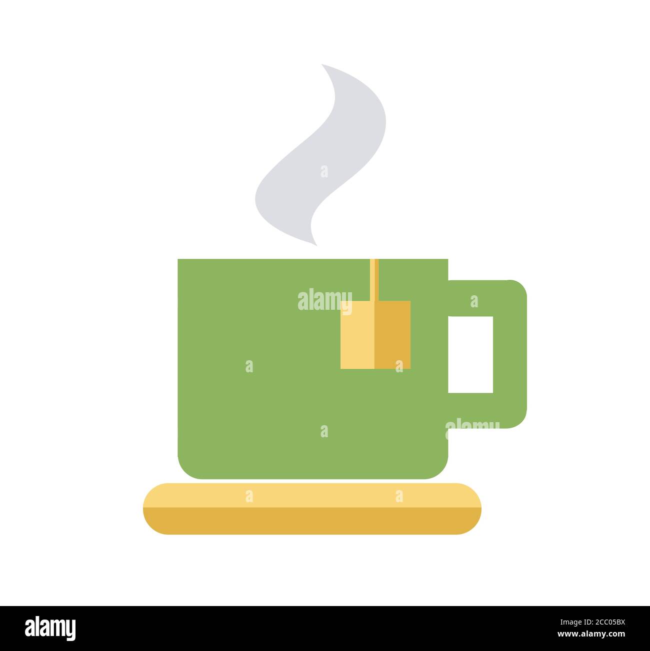 cup of green tea vector illustration Stock Vector Image & Art - Alamy