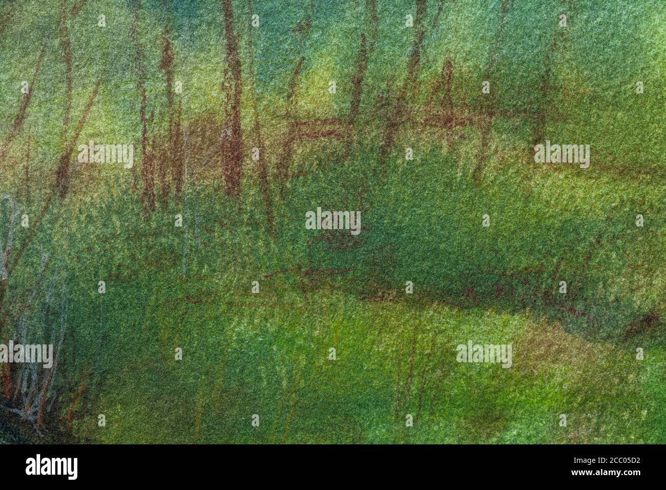 Abstract art background dark green and brown colors. Watercolor ...