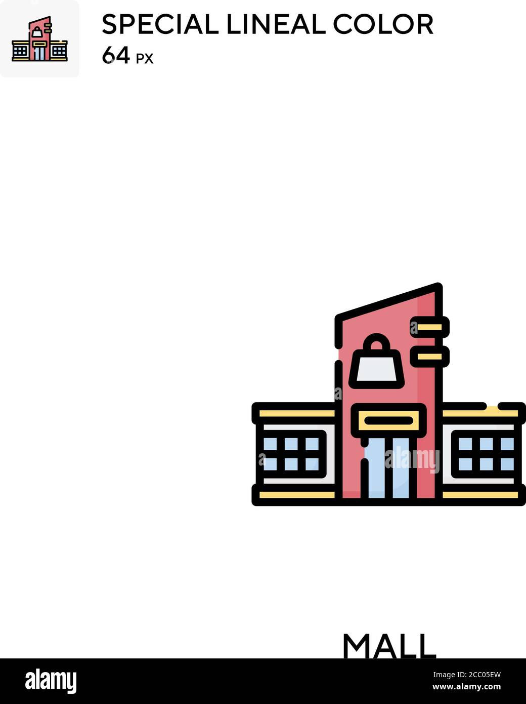 Mall Special lineal color vector icon. Mall icons for your business ...