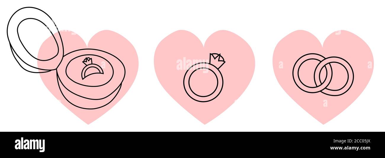 Declaration of love and wedding. To propose, a ring in a box and