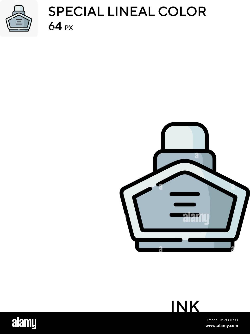 Ink Special lineal color vector icon. Ink icons for your business ...