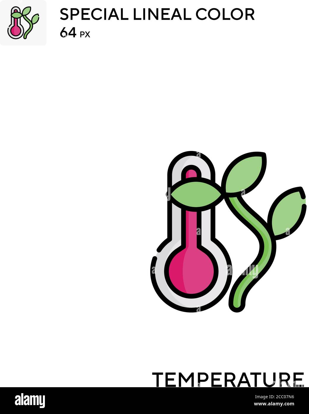 Temperature Special lineal color vector icon. Temperature icons for ...