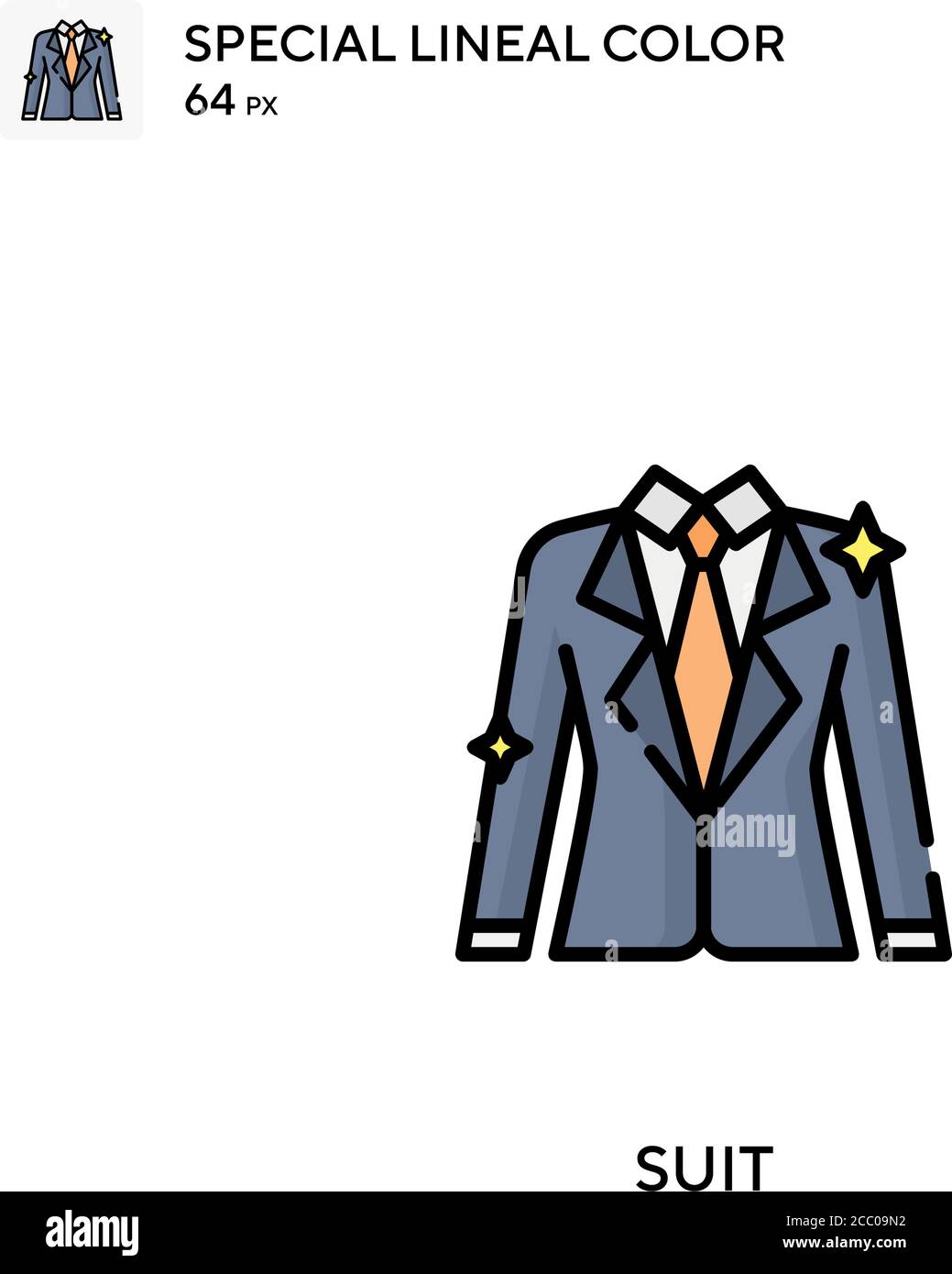 Suit Special lineal color vector icon. Suit icons for your business ...