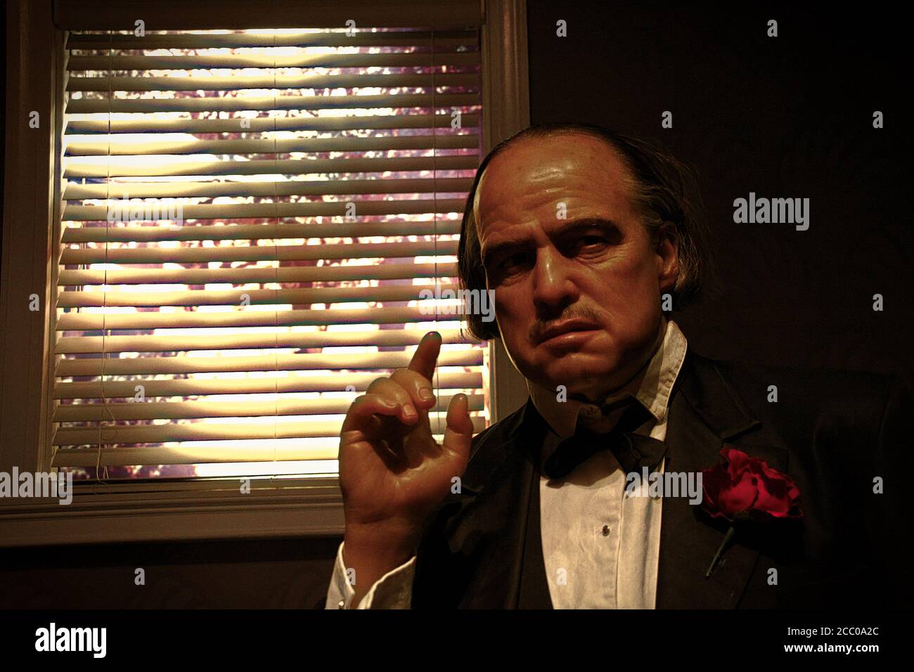 Waxwork Of Marlon Brando As Godfather Don Vito Corleone Madame Tussauds Hollywood An Enemy Says It S Not Personal It S Just Business Stock Photo Alamy