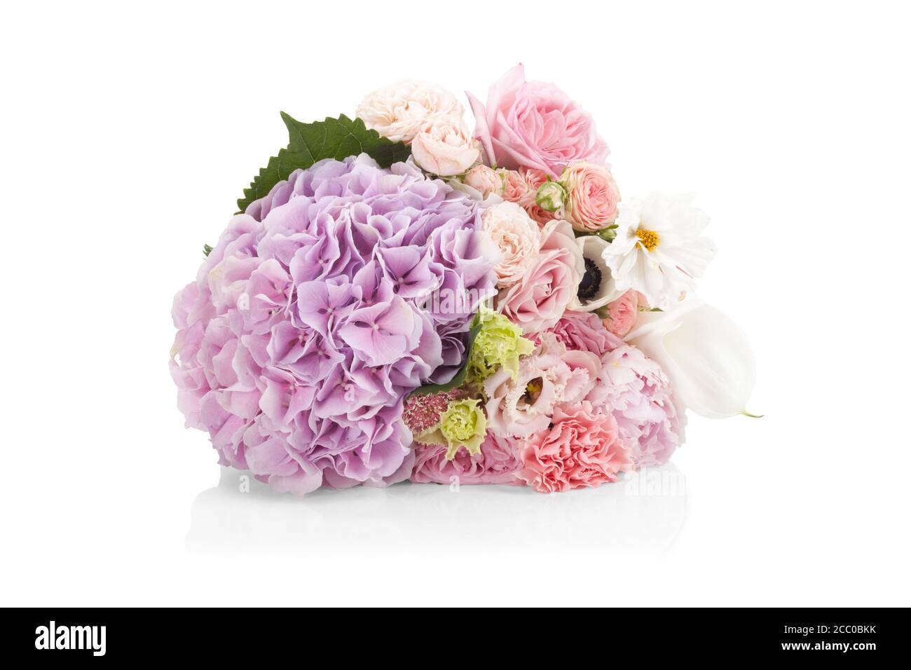 Beautiful bouquet of flowers isolated on white background Stock Photo ...