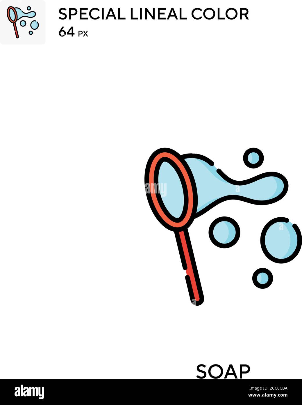 Soap Special lineal color vector icon. Soap icons for your business ...