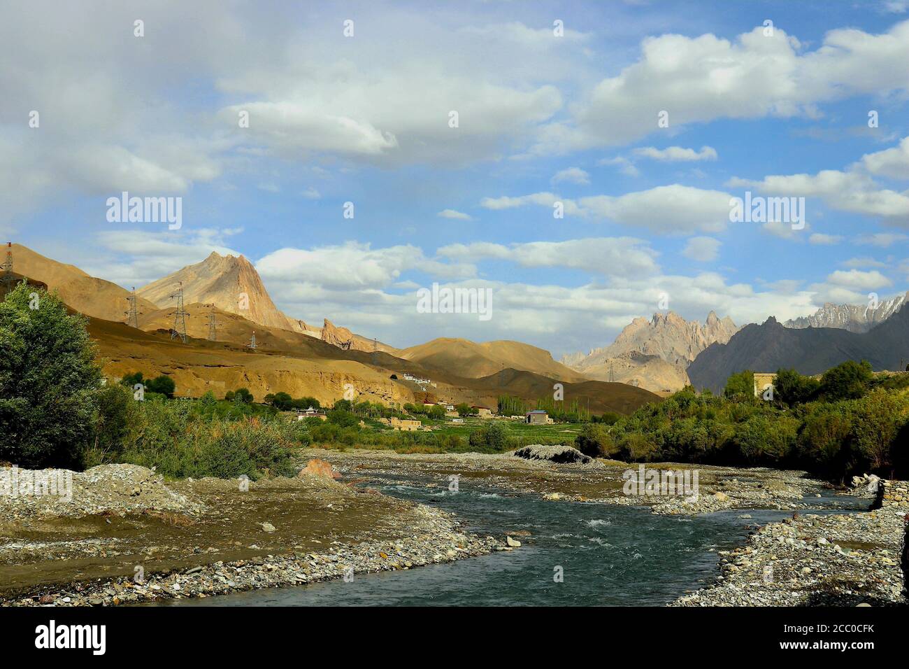 Landscape nature huge beautiful hills of kargil. Kargil in India is ...