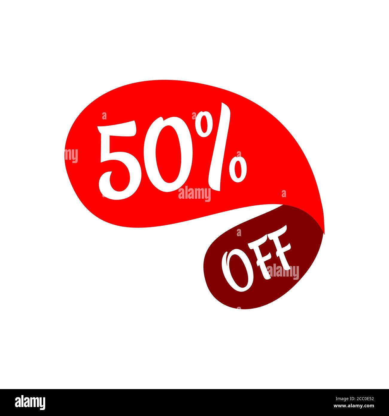 50% off Sale Design 40 Percent Special Discount Offer Banner Marketing Promotional Poster Vector Template Stock Vector