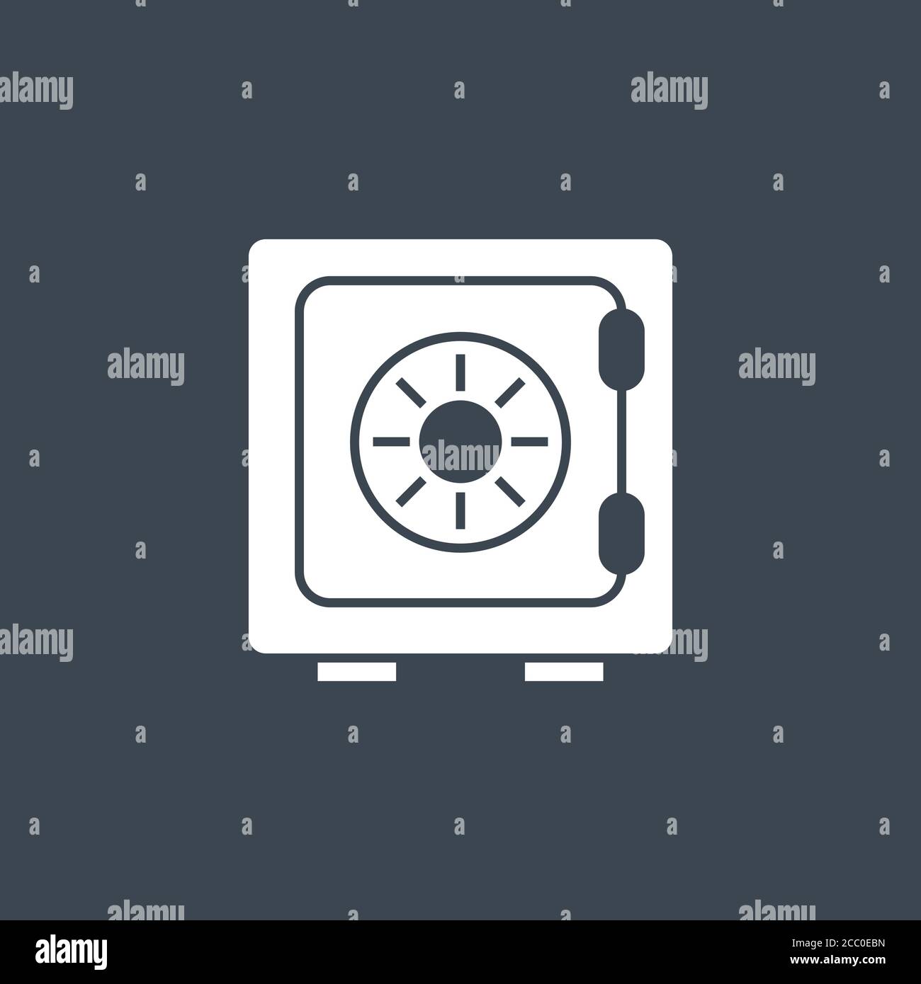 Safe related vector glyph icon Stock Vector Image & Art - Alamy