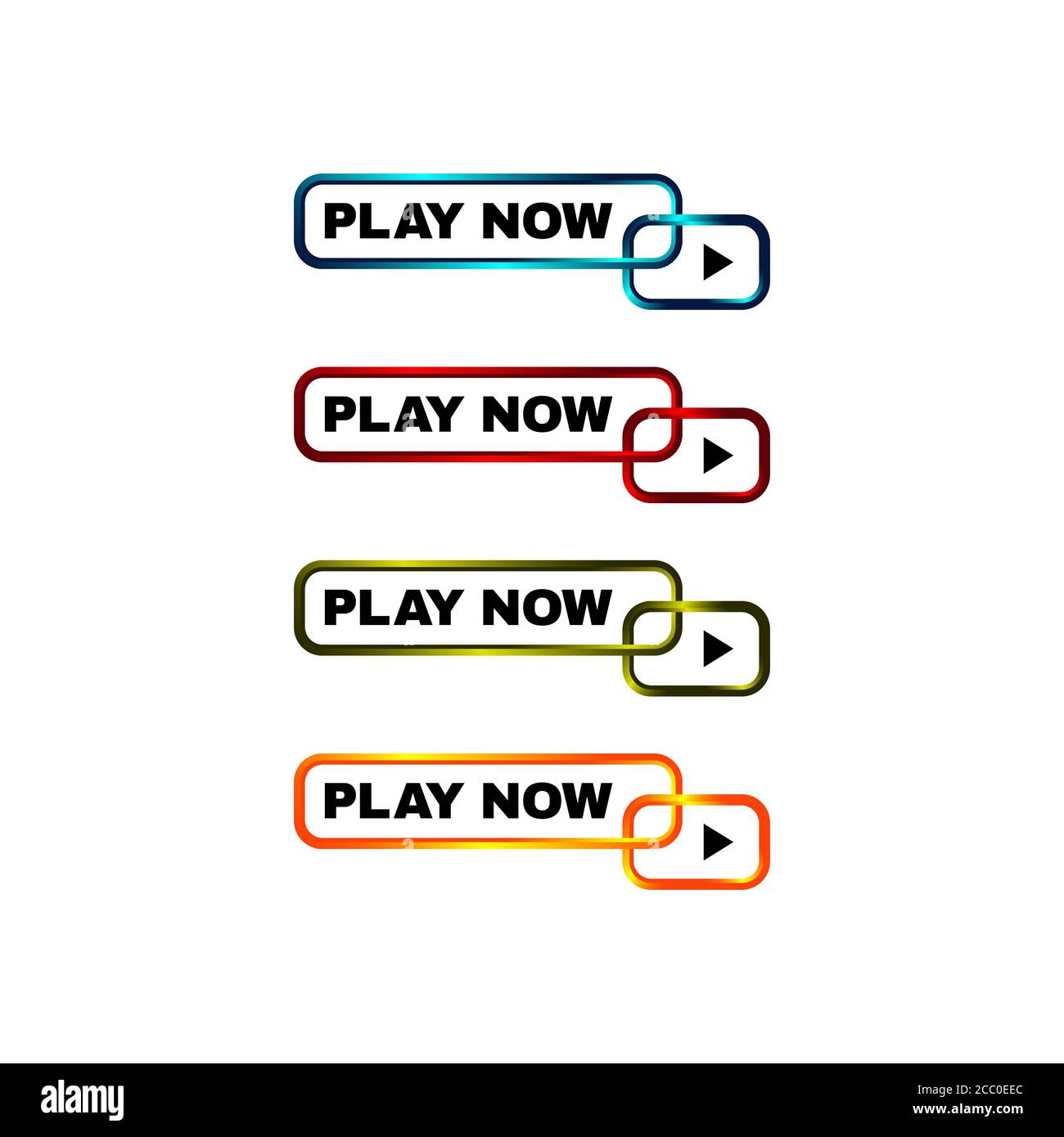 Premium Vector  Play now button website vector template