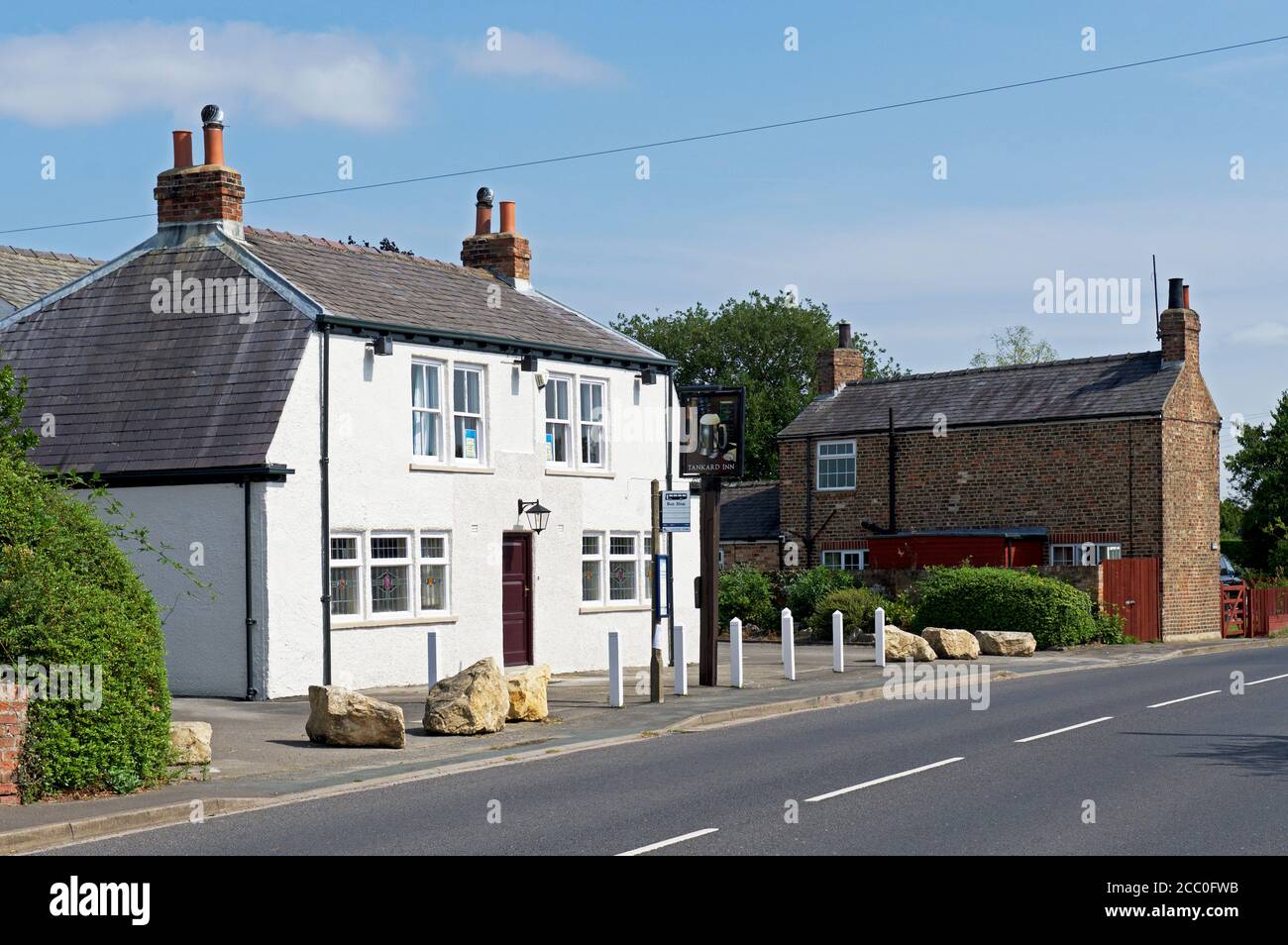 The Tankard Inn - now closed -in the village of Rufforth, North Yorkshire, England UK Stock Photo