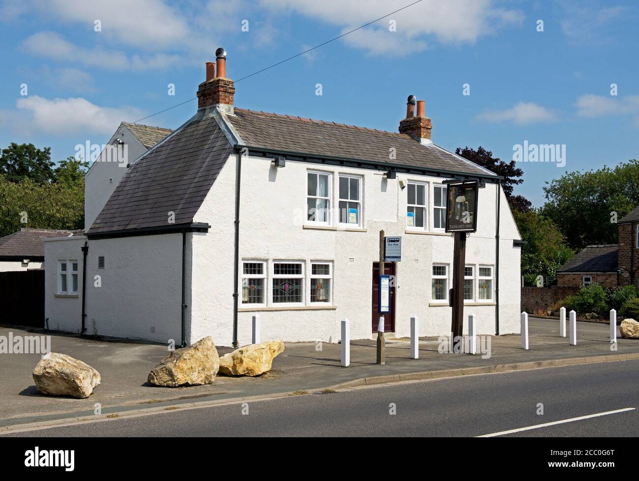 The Tankard Inn - now closed -in the village of Rufforth, North Yorkshire, England UK Stock Photo