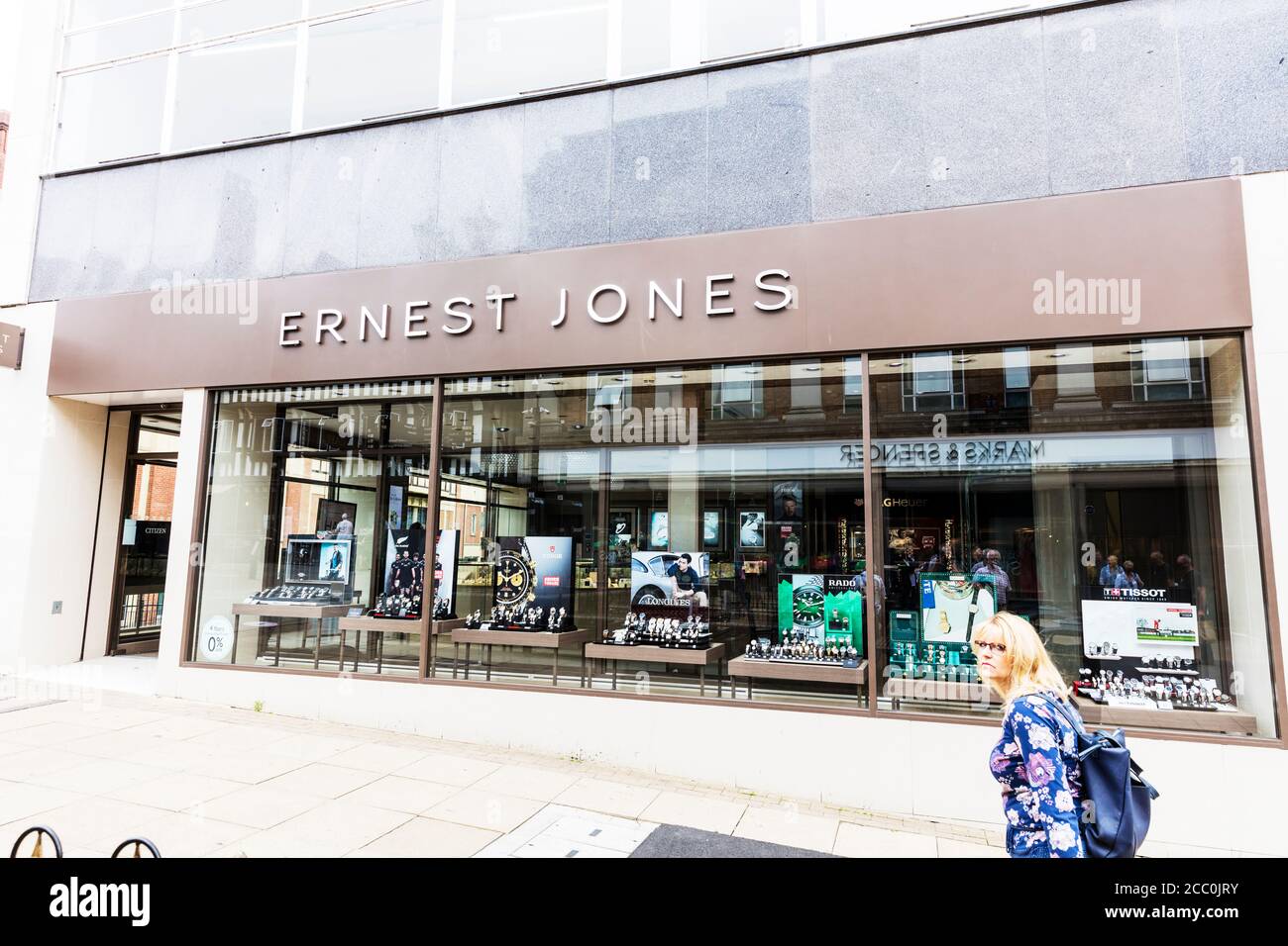 Ernest Jones jewelers, Ernest Jones jewellery shop,  Lincoln City, Lincolnshire, UK, England, Ernest Jones jewellery store, ernest jones jewellers, Stock Photo