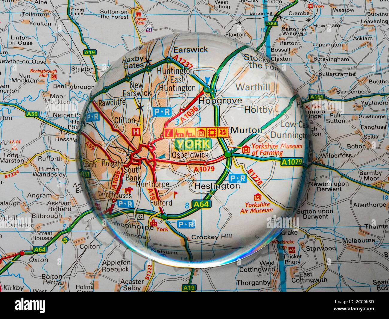 Map York And Surrounding Area York Uk Map High Resolution Stock Photography And Images - Alamy