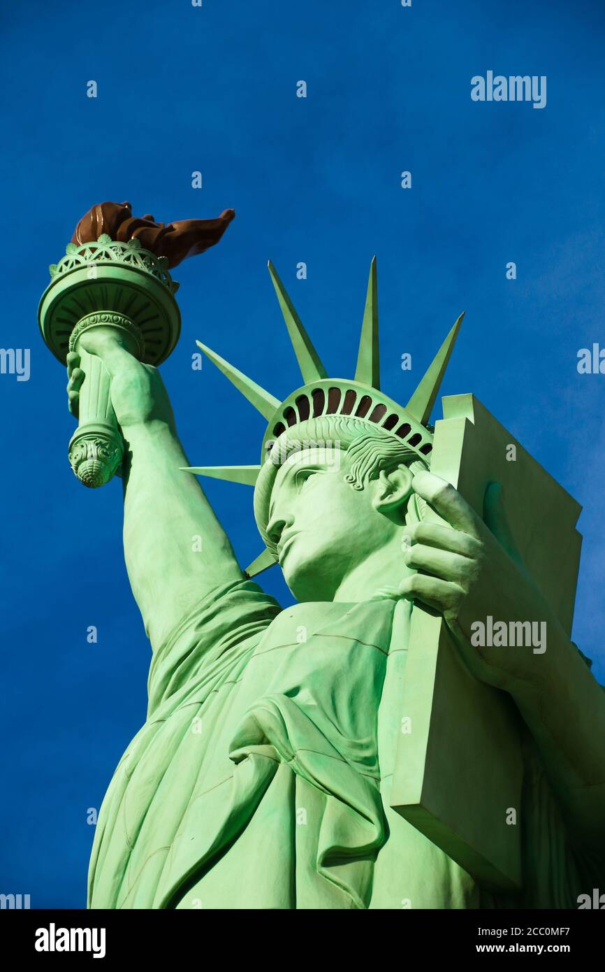 The Statue of Liberty is a colossal copper statue designed by Auguste