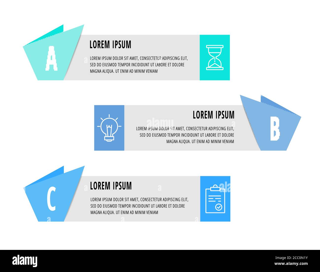 Vector infographics with 3 steps, labels. Used for diagram, business ...