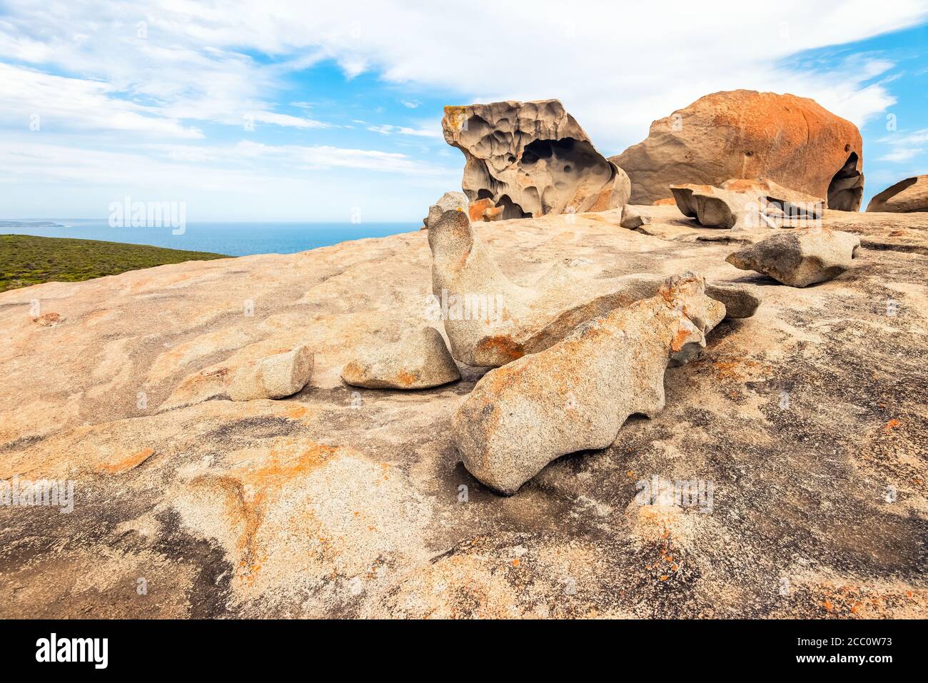 Iconic Remarkable Rocks on Kangaroo Island, South Australia Stock Photo